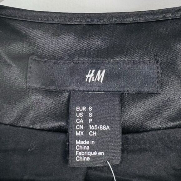 H&M Blue Rectangle Paillette Sequin Fully Lined Jacket - Picture 4 of 5